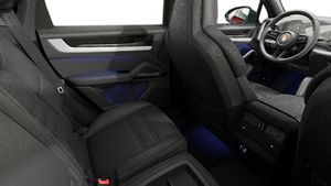 Interior view showing the back seats of Cayenne Coupe