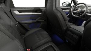 Interior view showing the back seats of Cayenne Coupe