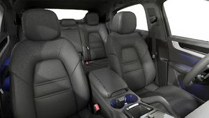 Interior view showing the front seats of Cayenne Coupe