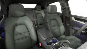 Interior view showing the front seats of Cayenne Coupe