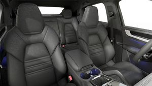 Interior view showing the front seats of Cayenne Coupe