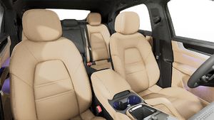 Interior view showing the front seats of Cayenne Coupe