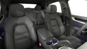 Interior view showing the front seats of Cayenne Coupe