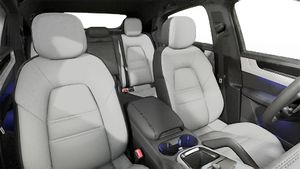 Interior view showing the front seats of Cayenne Coupe