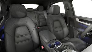 Interior view showing the front seats of Cayenne Coupe