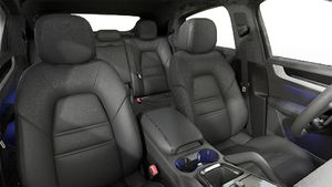 Interior view showing the front seats of Cayenne Coupe