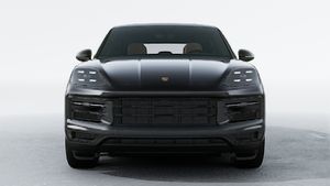 Exterior view of Cayenne Coupe showing the front of the car