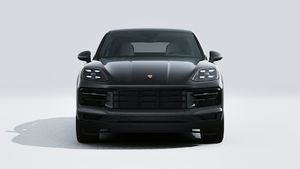 Exterior view of Cayenne Coupe showing the front of the car