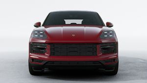 Exterior view of Cayenne Coupe showing the front of the car