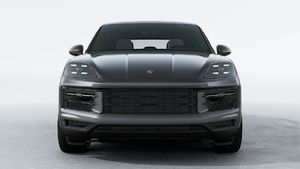 Exterior view of Cayenne Coupe showing the front of the car