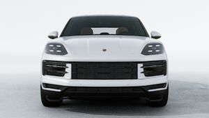 Exterior view of Cayenne Coupe showing the front of the car