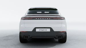 Exterior view of Cayenne Coupe showing the rear of the car
