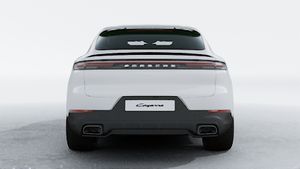 Exterior view of Cayenne Coupe showing the rear of the car