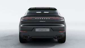 Exterior view of Cayenne Coupe showing the rear of the car