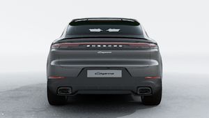 Exterior view of Cayenne Coupe showing the rear of the car