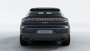 Exterior view of Cayenne Coupe showing the rear of the car