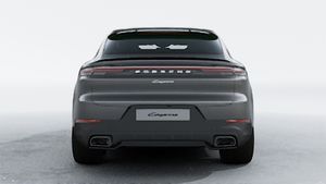 Exterior view of Cayenne Coupe showing the rear of the car