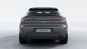 Exterior view of Cayenne Coupe showing the rear of the car