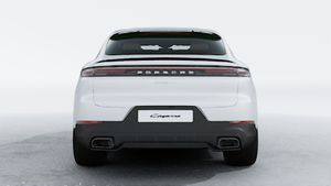 Exterior view of Cayenne Coupe showing the rear of the car