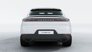 Exterior view of Cayenne Coupe showing the rear of the car