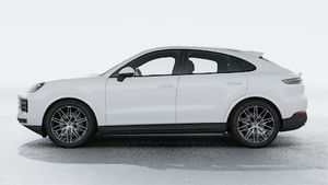 Exterior view of Cayenne Coupe showing the left side of the car
