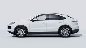 Exterior view of Cayenne Coupe showing the left side of the car