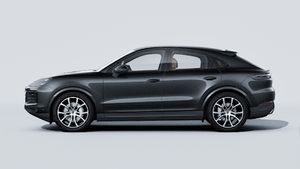 Exterior view of Cayenne Coupe showing the left side of the car