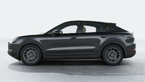 Exterior view of Cayenne Coupe showing the left side of the car
