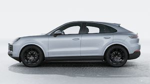 Exterior view of Cayenne Coupe showing the left side of the car