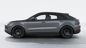 Exterior view of Cayenne Coupe showing the left side of the car