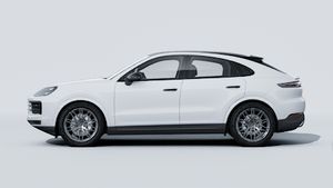 Exterior view of Cayenne Coupe showing the left side of the car