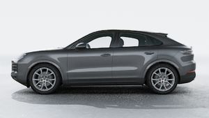 Exterior view of Cayenne Coupe showing the left side of the car