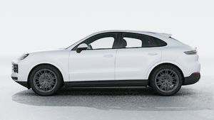 Exterior view of Cayenne Coupe showing the left side of the car