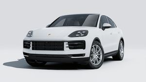 Exterior view of Cayenne Coupe showing the front and left side of the car