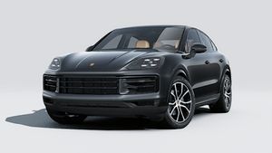 Exterior view of Cayenne Coupe showing the front and left side of the car