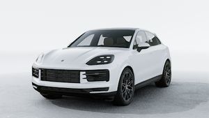 Exterior view of Cayenne Coupe showing the front and left side of the car
