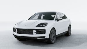 Exterior view of Cayenne Coupe showing the front and left side of the car