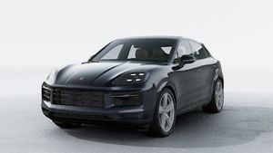 Exterior view of Cayenne Coupe showing the front and left side of the car