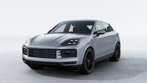 Exterior view of Cayenne Coupe showing the front and left side of the car