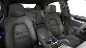Interior view showing the front seats of Cayenne E-Hybrid Coupe
