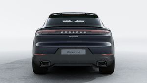 Exterior view of Cayenne E-Hybrid Coupe showing the rear of the car