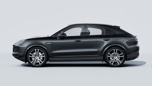 Exterior view of Cayenne E-Hybrid Coupe showing the left side of the car