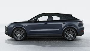 Exterior view of Cayenne E-Hybrid Coupe showing the left side of the car