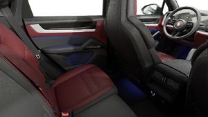 Interior view showing the back seats of Cayenne S Coupe