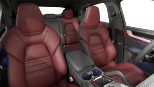 Interior view showing the front seats of Cayenne S Coupe