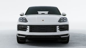 Exterior view of Cayenne S Coupe showing the front of the car