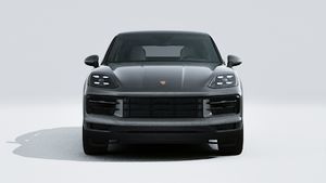 Exterior view of Cayenne S Coupe showing the front of the car