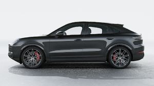 Exterior view of Cayenne S Coupe showing the left side of the car