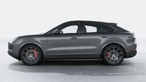 Exterior view of Cayenne S Coupe showing the left side of the car