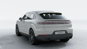 Exterior view of Cayenne S Coupe showing the back and left side of the car